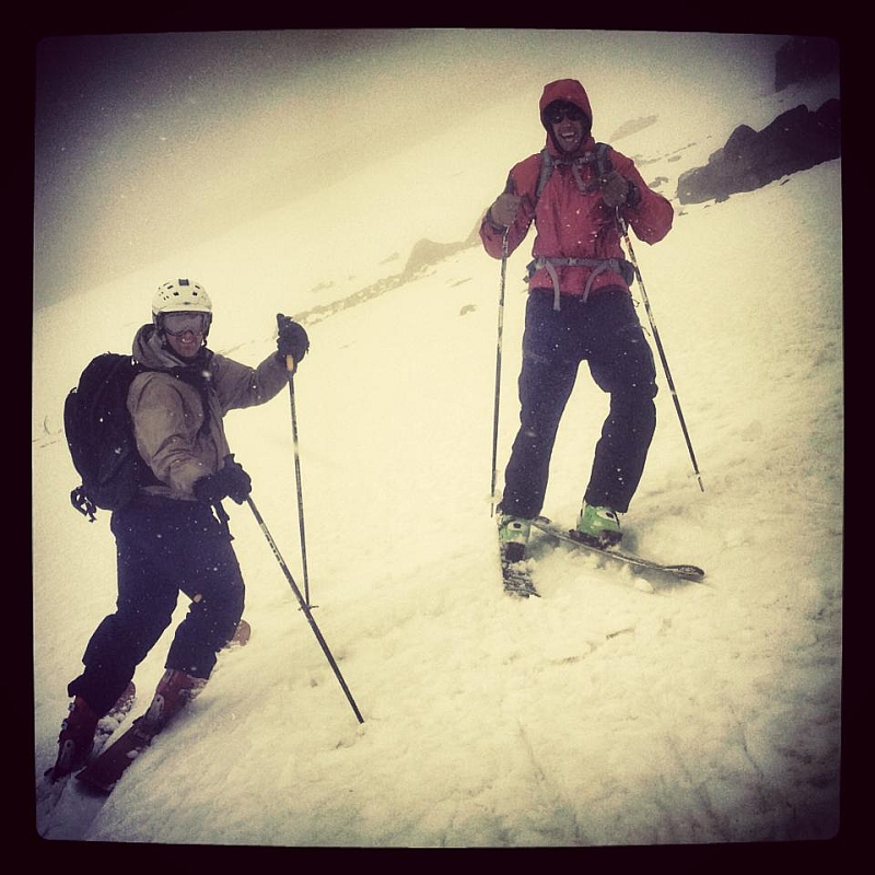 Jamie Schou hiking and skiing Mt Lassen week after 1st Doxorubicin treatment - Mem Day 2013 (2)