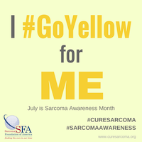 I GoYellow for ME Sarcoma Awareness